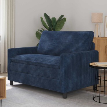 vidaXL Καναπές Σκούρο μπλε 126x81x87,5cm Πολυεστέρας