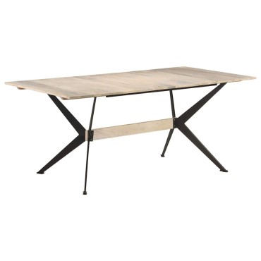 vidaXL Τραπεζαρία 180x90x76cm από Μασίφ Ξύλο Μάνγκο 1 τεμ.