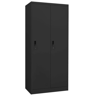 vidaXL Ντουλάπα Ανθρακί 80x50x180cm Ατσάλινη 1 τεμ.