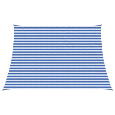 vidaXL Ικανότητα Σκίασης Μπλε και άσπρο 4 / 5 x 3 m HDPE