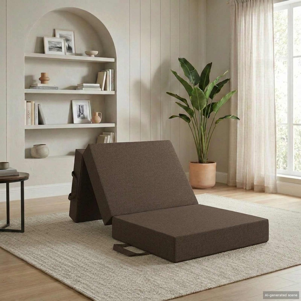 vidaXL Κρεβάτι Καναπέ Αναδιπλούμενο 75x63x45cm Taupe