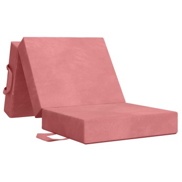 vidaXL Κρεβάτι Καναπέ Αναδιπλούμενο 75x63x45cm Ροζ
