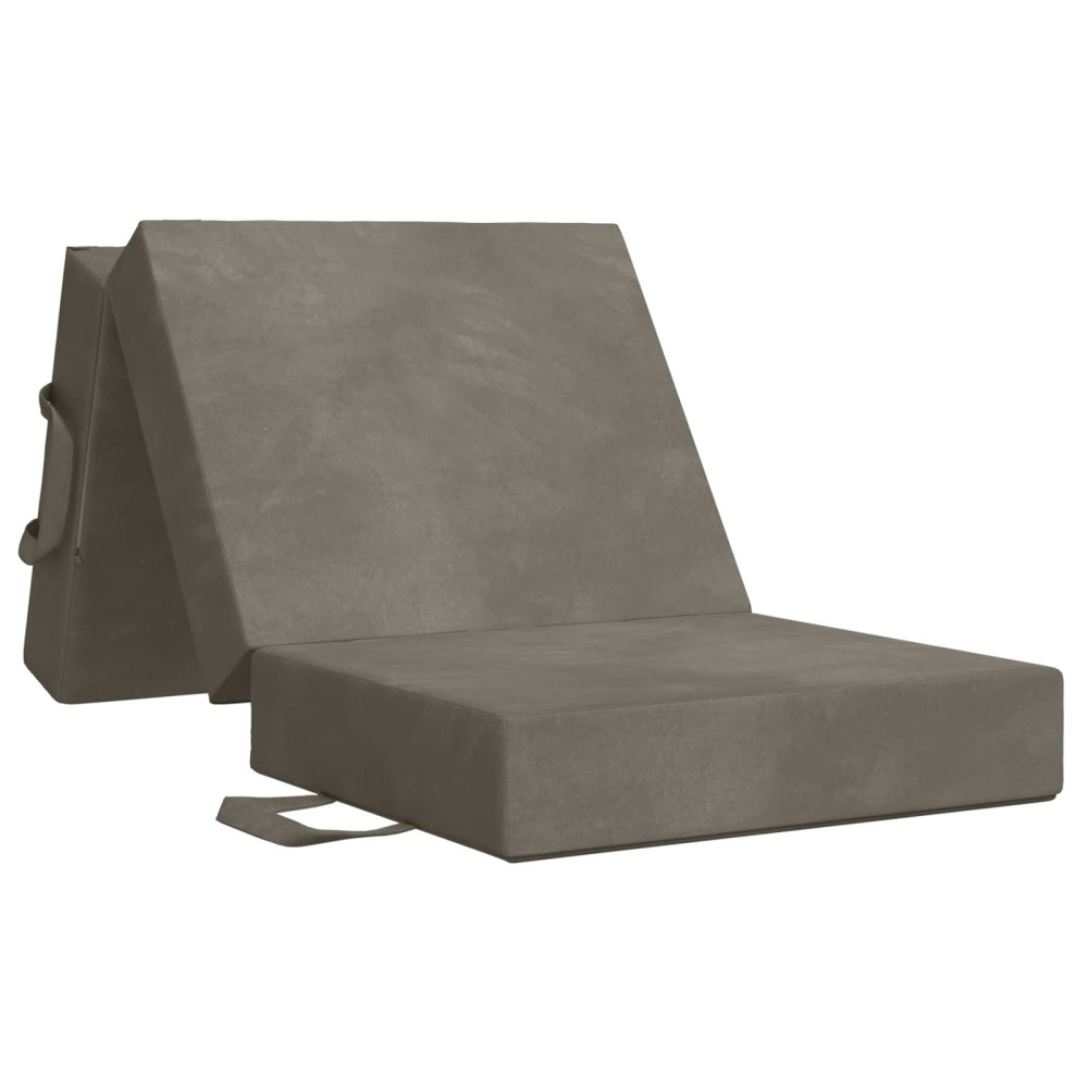 vidaXL Κρεβάτι Καναπέ Αναδιπλούμενο 90x63x45cm Ανοιχτό γκρι