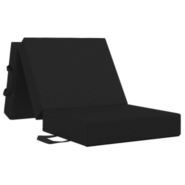 vidaXL Κρεβάτι Καναπέ Αναδιπλούμενο 75x67x45cm Μαύρο