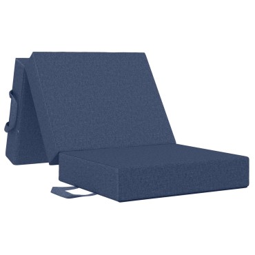 vidaXL Κρεβάτι Καναπέ Αναδιπλούμενο 75x67x45cm Μπλε