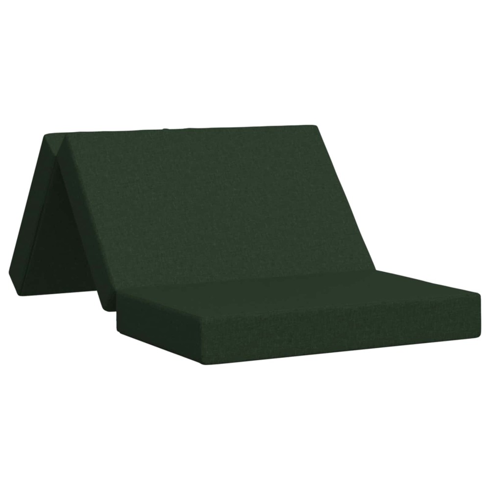 vidaXL Κρεβάτι Καναπέ Αναδιπλούμενο 80x67x45cm Σκούρο Πράσινο