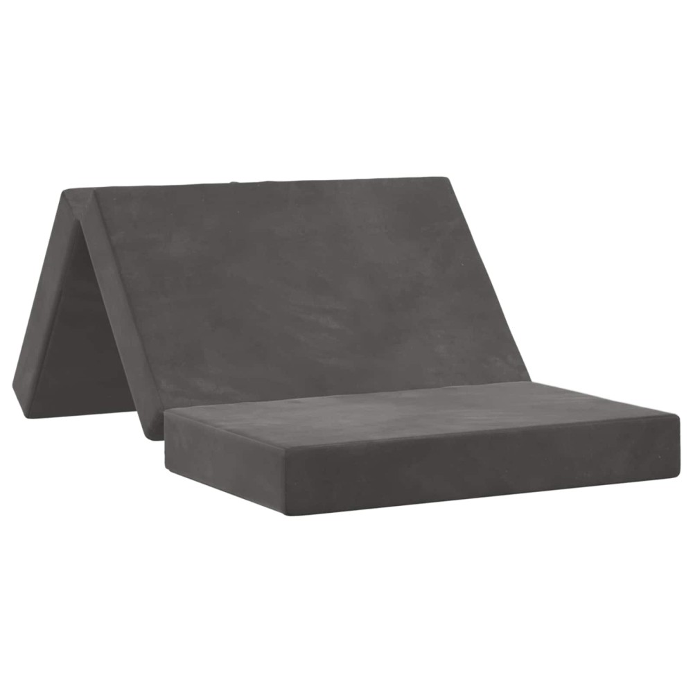 vidaXL Κρεβάτι Καναπέ Αναδιπλούμενο 80x67x45cm Σκούρο Γκρι