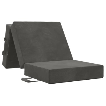 vidaXL Κρεβάτι Καναπέ Αναδιπλούμενο 90x67x45cm Σκούρο Γκρι