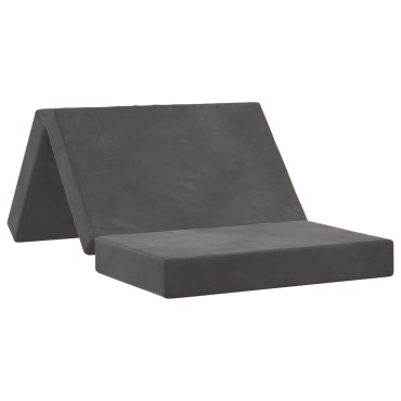vidaXL Κρεβάτι Καναπέ Αναδιπλούμενο 100x67x45cm Σκούρο Γκρι