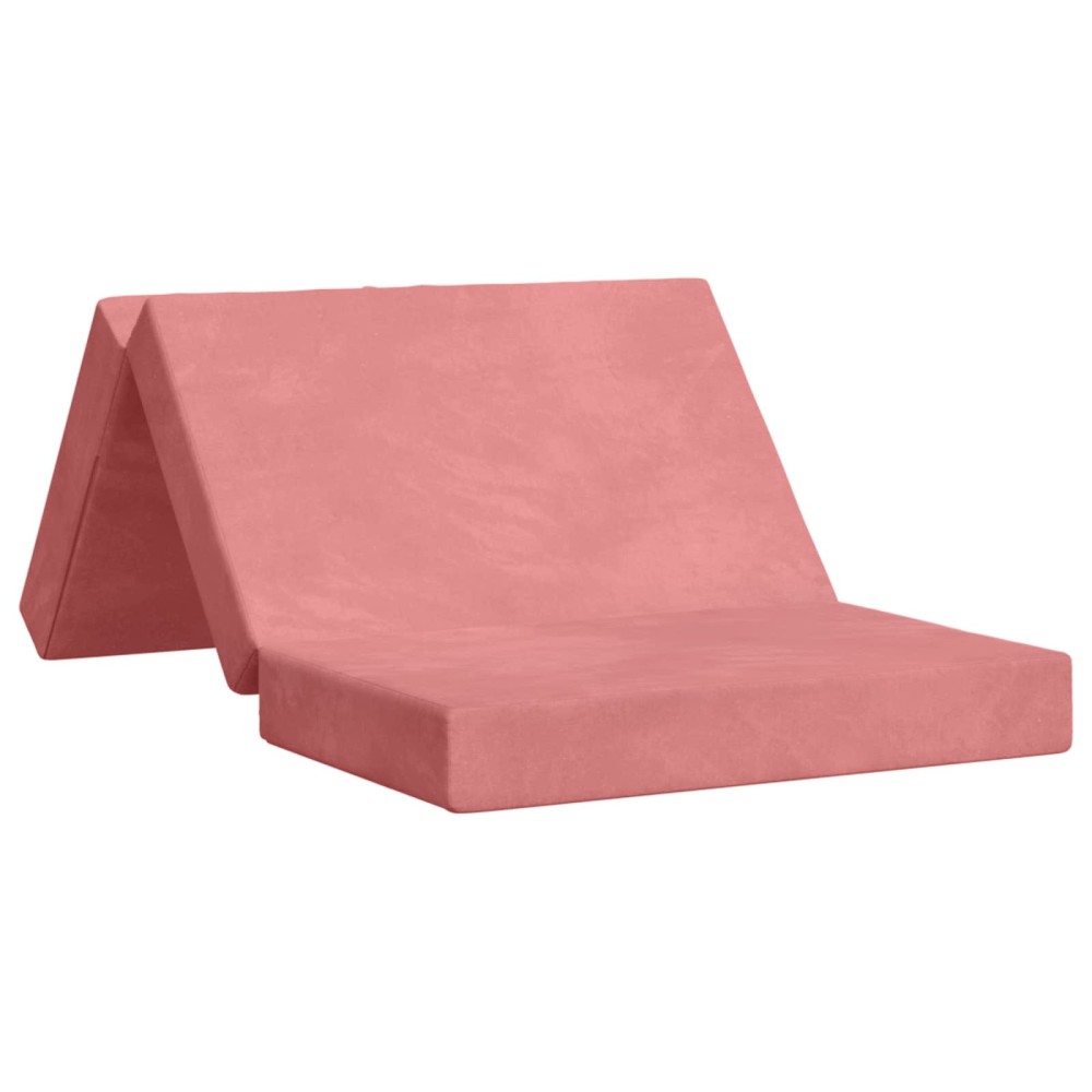 vidaXL Κρεβάτι Καναπέ Αναδιπλούμενο 100x67x45cm Ροζ
