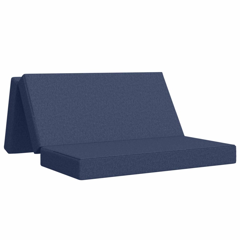 vidaXL Κρεβάτι Καναπέ Αναδιπλούμενο 120x67x45cm Μπλε