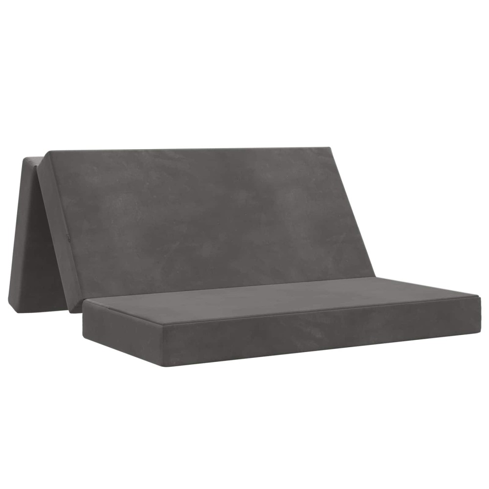 vidaXL Κρεβάτι Καναπέ Αναδιπλούμενο 120x67x45cm Σκούρο Γκρι