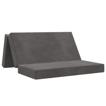 vidaXL Κρεβάτι Καναπέ Αναδιπλούμενο 120x67x45cm Σκούρο Γκρι