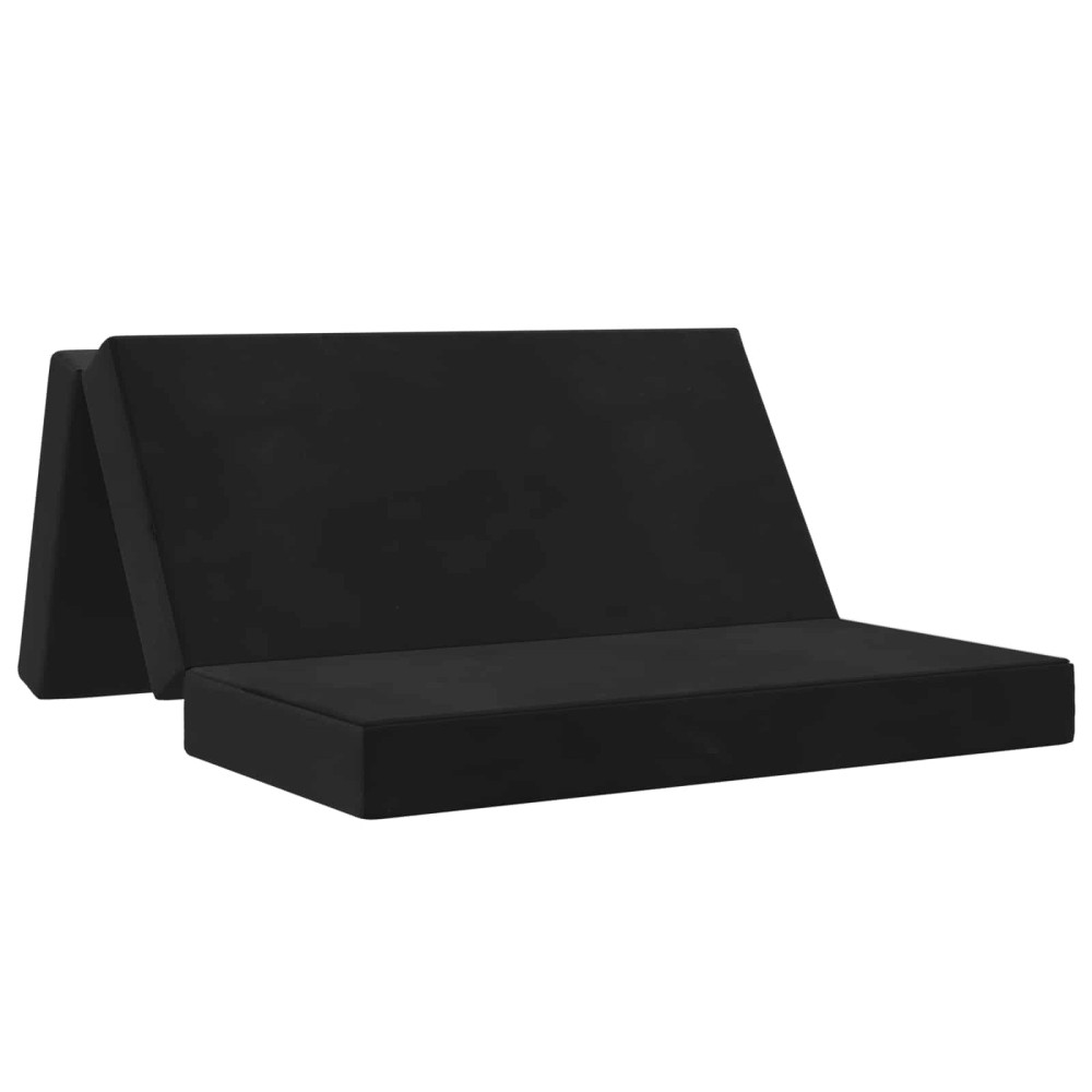 vidaXL Κρεβάτι Καναπέ Αναδιπλούμενο 120x67x45cm Μαύρο