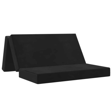 vidaXL Κρεβάτι Καναπέ Αναδιπλούμενο 120x67x45cm Μαύρο