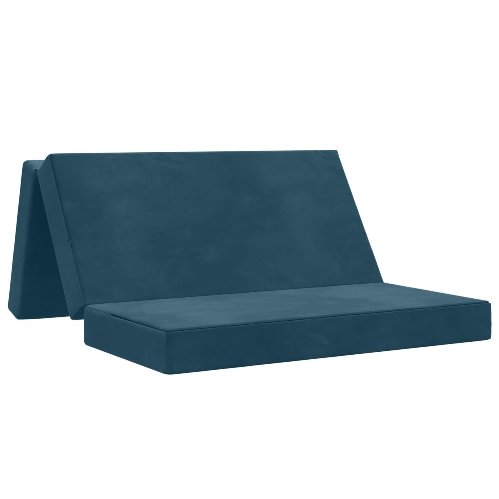 vidaXL Κρεβάτι Καναπέ Αναδιπλούμενο 160x67x45cm Μπλε