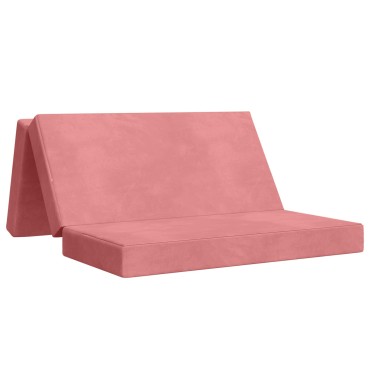 vidaXL Κρεβάτι Καναπέ Αναδιπλούμενο 160x67x45cm Ροζ