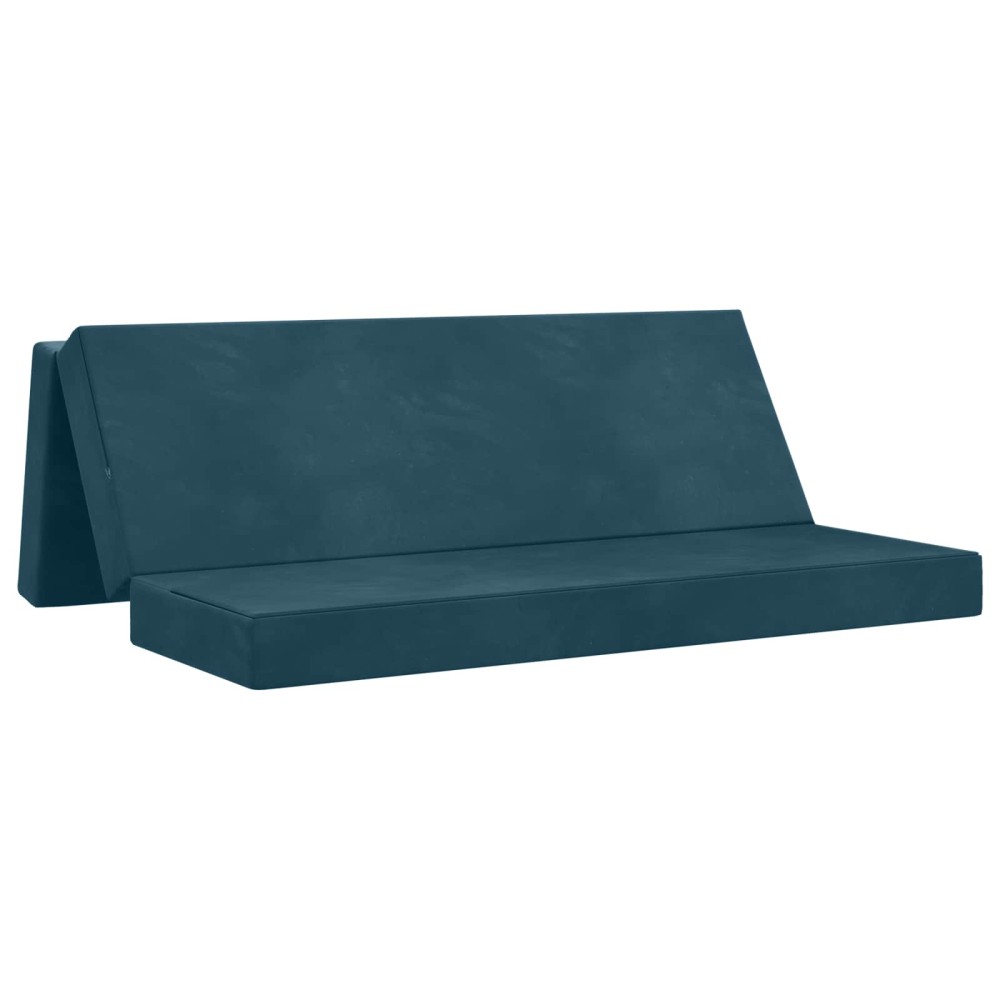 vidaXL Κρεβάτι Καναπέ Αναδιπλούμενο 180x67x45cm Μπλε