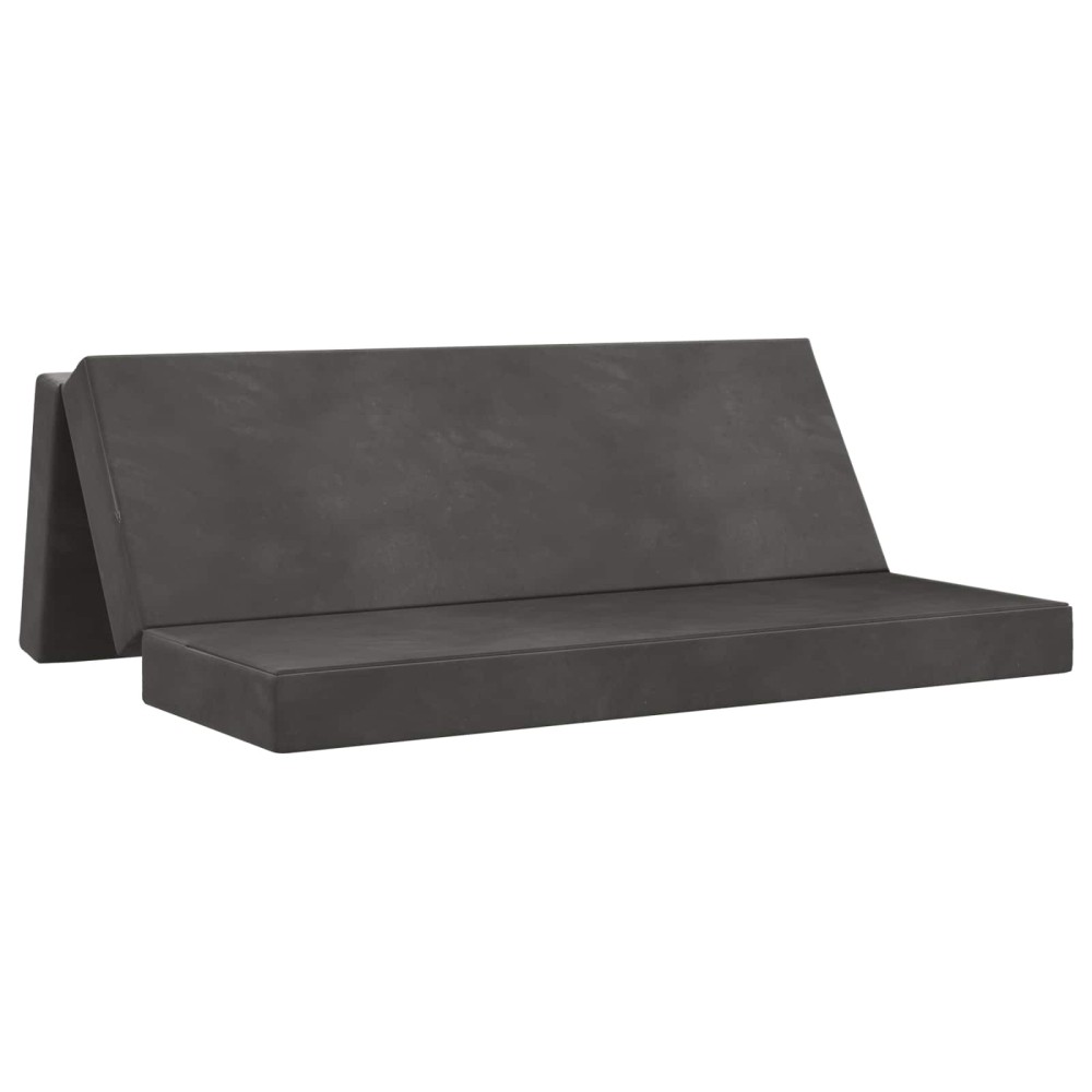 vidaXL Κρεβάτι Καναπέ Αναδιπλούμενο 180x67x45cm Σκούρο Γκρι