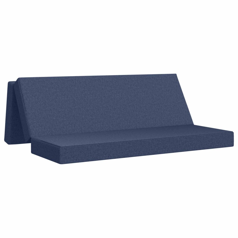 vidaXL Κρεβάτι Καναπέ Αναδιπλούμενο 200x67x45cm Μπλε