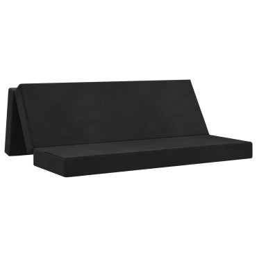 vidaXL Κρεβάτι Καναπέ Αναδιπλούμενο 200x67x45cm Μαύρο