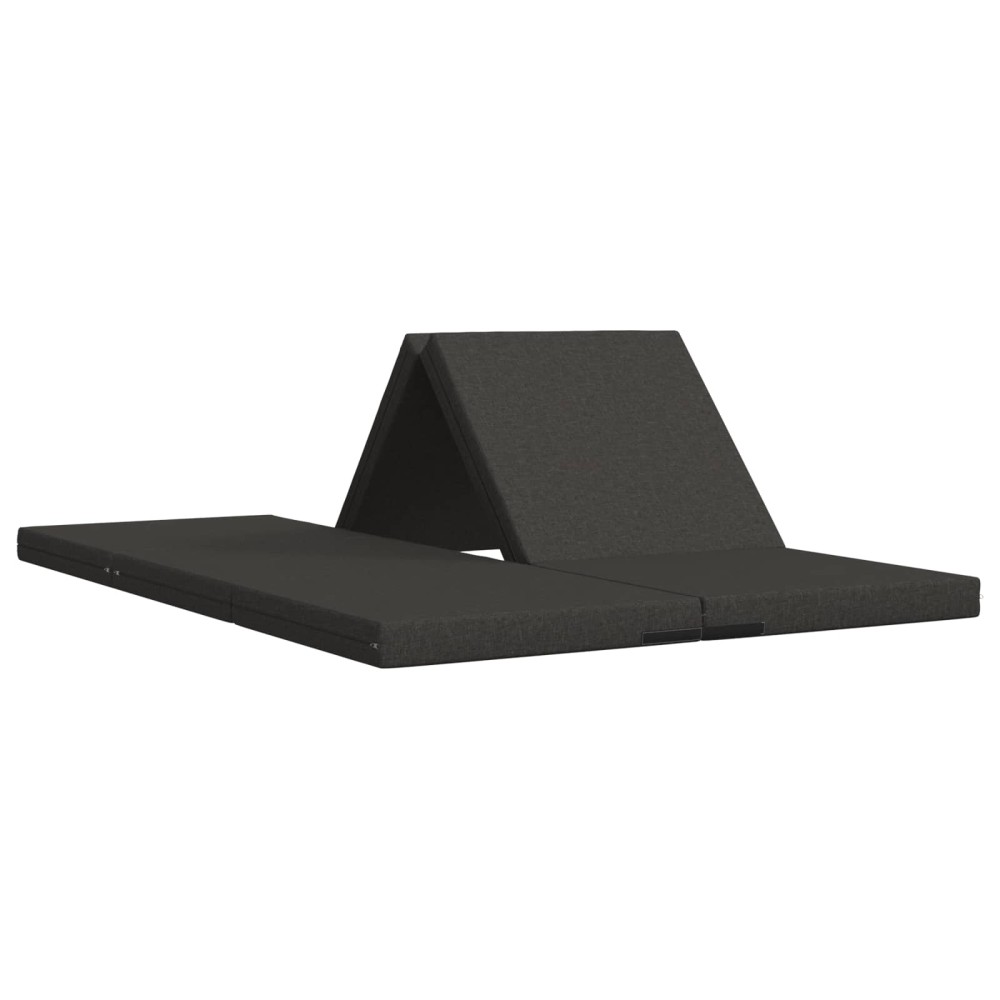 vidaXL Κρεβάτι Καναπέ Αναδιπλούμενο 140x67x15cm Σκούρο Γκρι