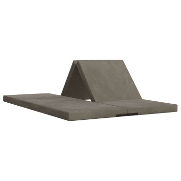 vidaXL Κρεβάτι Καναπέ Αναδιπλούμενο 140x67x15cm Ανοιχτό γκρι