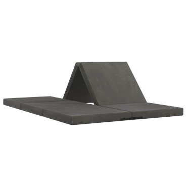 vidaXL Κρεβάτι Καναπέ Αναδιπλούμενο 140x67x15cm Σκούρο Γκρι