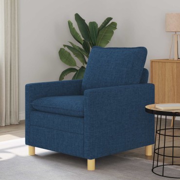 vidaXL Καναπές Μπλε 76x81x87,5cm Ύφασμα
