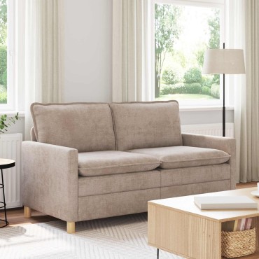 vidaXL Καναπές Μπεζ 156x81x87,5cm Πολυεστέρας