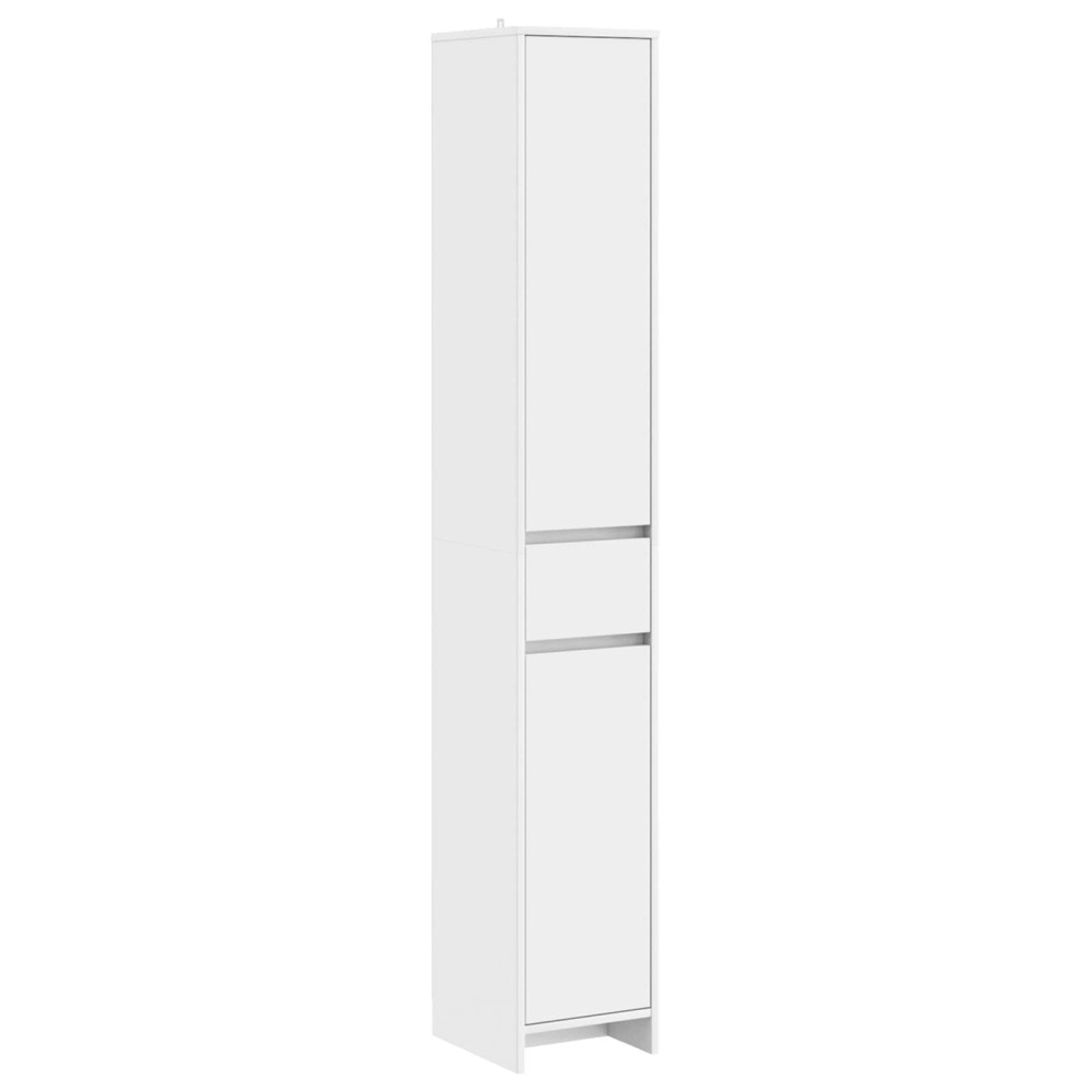 vidaXL Ντουλάπι Μπάνιου Λευκό 30x33x190cm Επεξεργασμένο Ξύλο 1 τεμ.
