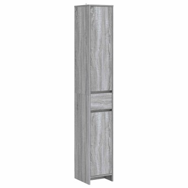 vidaXL Ντουλάπι Μπάνιου Γκρι Sonoma 30x33x190cm 1 τεμ.
