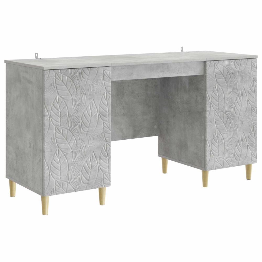 vidaXL Γραφείο Γκρι Σκυροδέματος 142,5x50x75cm 1 τεμ.