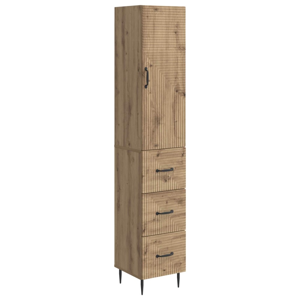 vidaXL Σέτ Ντουλαπιών 2 τεμ. 33x34,5x90cm Επεξεργασμένο Ξύλο