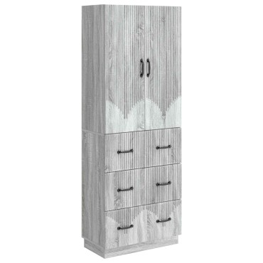 vidaXL Σέτ Ντουλαπιών 2 τεμ. 66x34,5x87cm Επεξεργασμένο Ξύλο