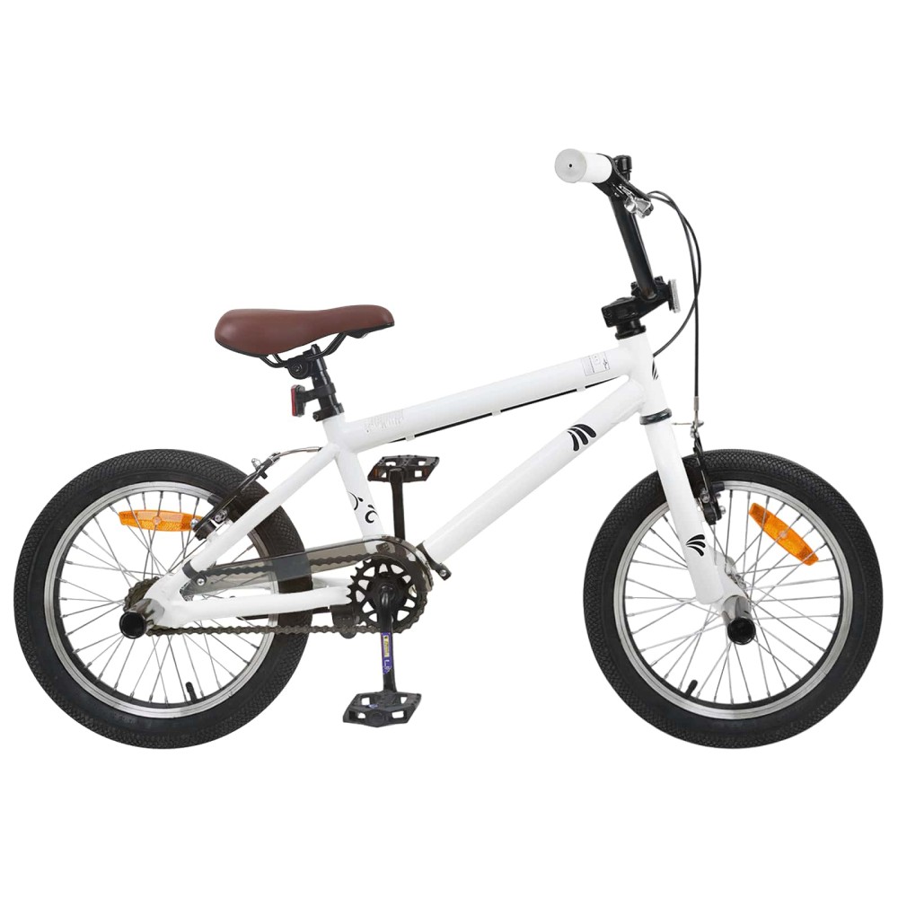 vidaXL BMX Ποδήλατο 18 ίντσες για 7-10 ετών Λευκό