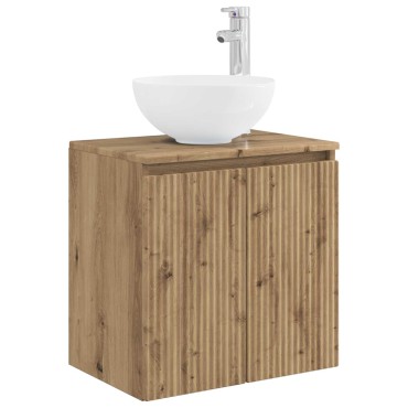 vidaXL Επιτοίχια Λεκάνη Έπιπλο Artisan Δρυς 49,5x35x63 εκ 1 τεμ.