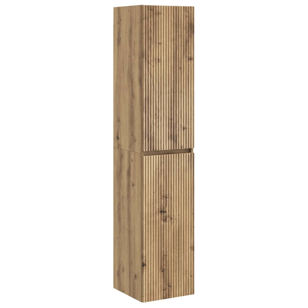 vidaXL Τοίχου Ντουλάπα Μπάνιου Artisan Δρυς 33x34,5x160 εκ 1 τεμ.