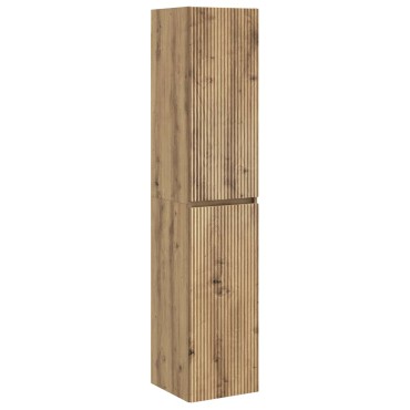 vidaXL Τοίχου Ντουλάπα Μπάνιου Artisan Δρυς 33x34,5x160 εκ 1 τεμ.