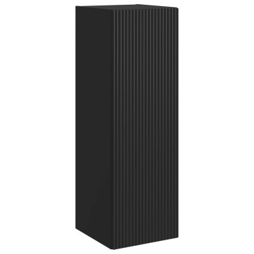 vidaXL Τοίχου Ντουλάπα Μπάνιου Μαύρο 33x34,5x60 εκ 1 τεμ.