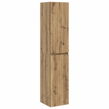 vidaXL Τοίχου Ντουλάπα Μπάνιου Artisan Δρυς 33x34,5x160 εκ 1 τεμ.