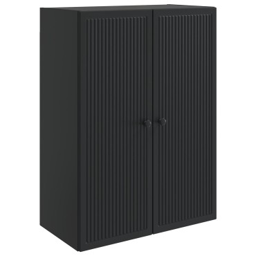 vidaXL Τοίχου Ντουλάπα Μαύρο 66x34,5x90cm Επεξεργασμένο Ξύλο