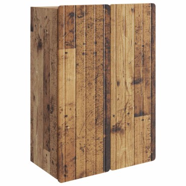 vidaXL Τοίχου Ντουλάπα Παλαιωμένο ξύλο 66x34,5x92cm