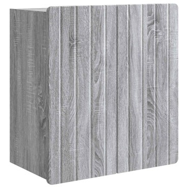 vidaXL Τοίχου Ντουλάπα Γκρι Sonoma 59x31x64cm Επεξεργασμένο Ξύλο
