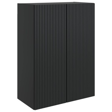 vidaXL Τοίχου Ντουλάπα Μαύρο 66x34,5x90cm Επεξεργασμένο Ξύλο