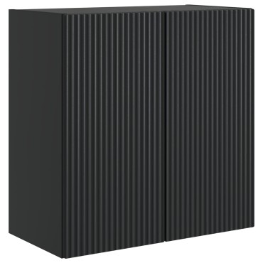 vidaXL Τοίχου Ντουλάπα Μαύρο 59x31x60cm Επεξεργασμένο Ξύλο