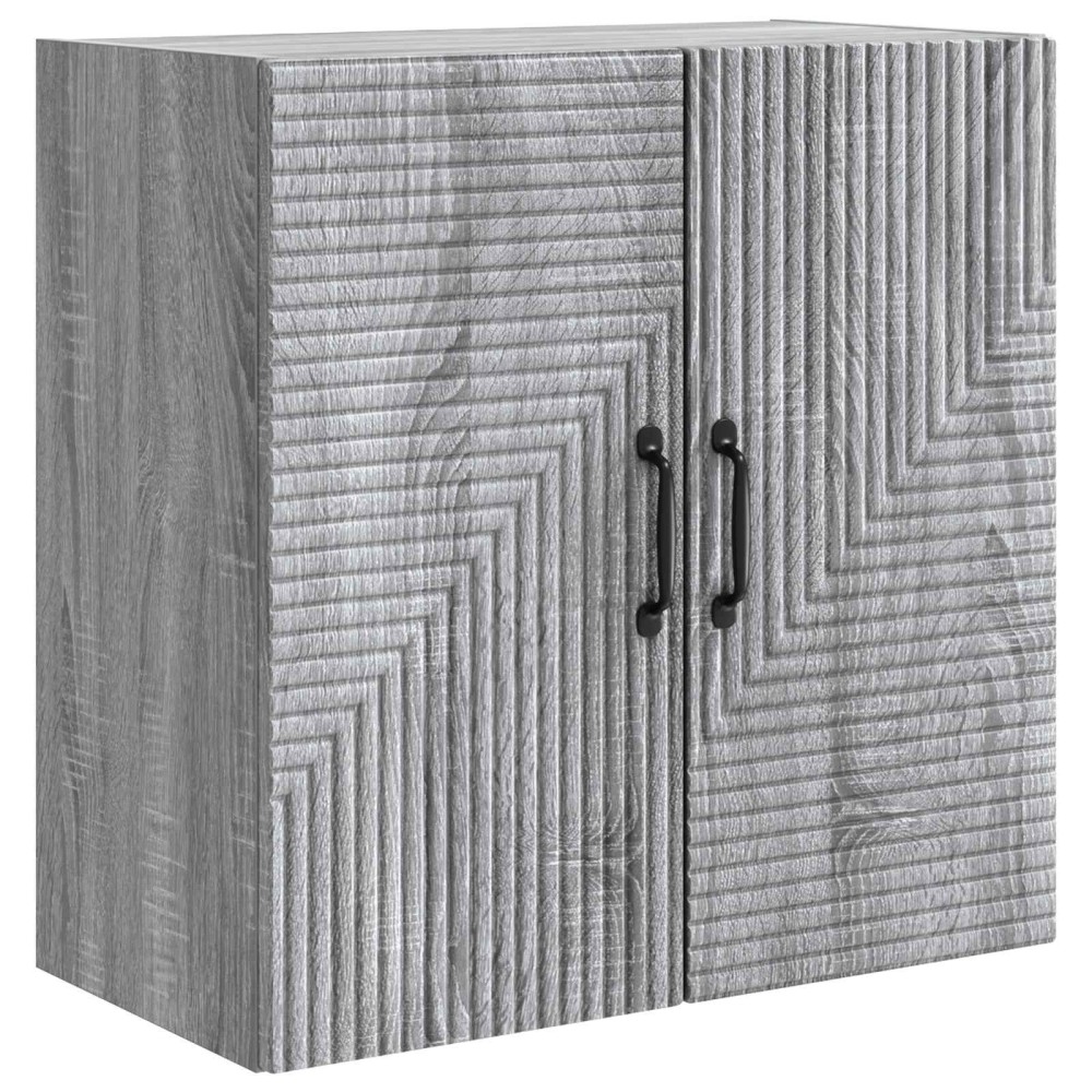 vidaXL Τοίχου Ντουλάπα Γκρι Sonoma 59x31x60cm Επεξεργασμένο Ξύλο
