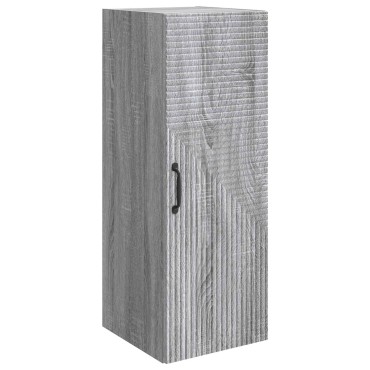 vidaXL Τοίχου Ντουλάπα Γκρι Sonoma 33x34,5x90 εκ