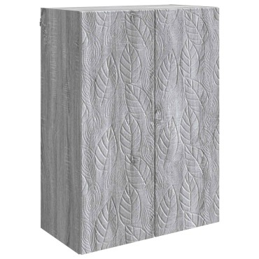 vidaXL Τοίχου Ντουλάπα Γκρι Sonoma 66x34,5x90 εκ