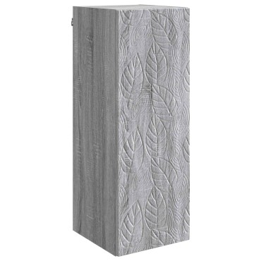 vidaXL Τοίχου Ντουλάπα Γκρι Sonoma 33x34,5x90 εκ